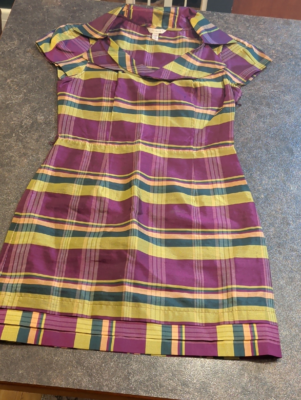 Ted Baker Silk Tartan Mini Dress